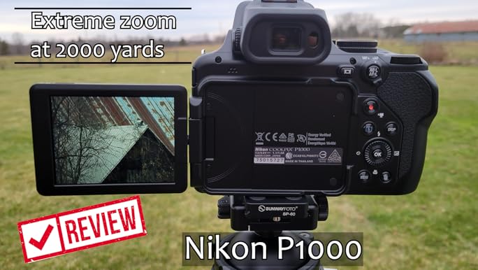 Amazon.com : NIkon COOLPIX P1000 Superzoom Digital Camera | 125x