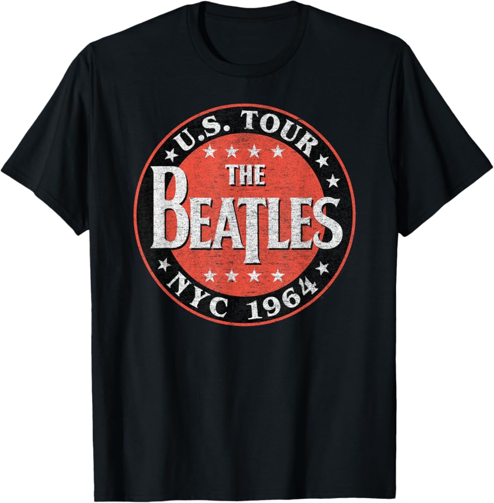 Amazon.com: The Beatles US Tour NYC 1964 Short Sleeve T-Shirt