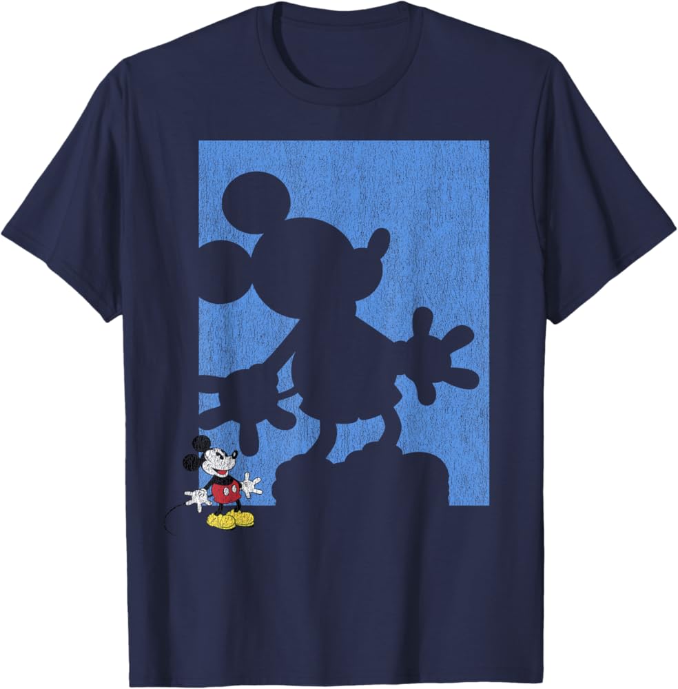Amazon.com: Disney Mickey Mouse Shadow T-Shirt : Clothing, Shoes
