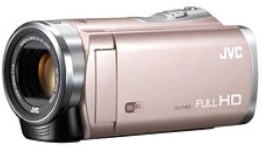 動作品】JVC ビデオカメラ 赤色 三脚 HDMIケーブル付き 動作品】JVC