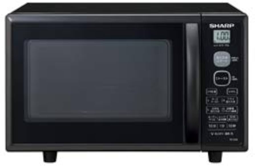 Amazon | シャープ センサーオーブンレンジ 15Lタイプ ブラック RE
