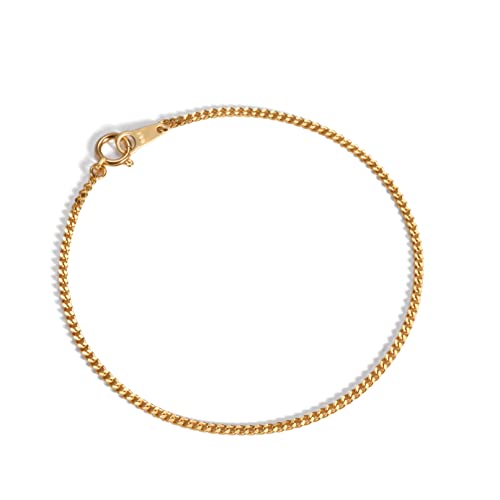 ちぃ k18アンクレット クローバーチェーン 1.6㎜幅つけっぱなし ちぃ様