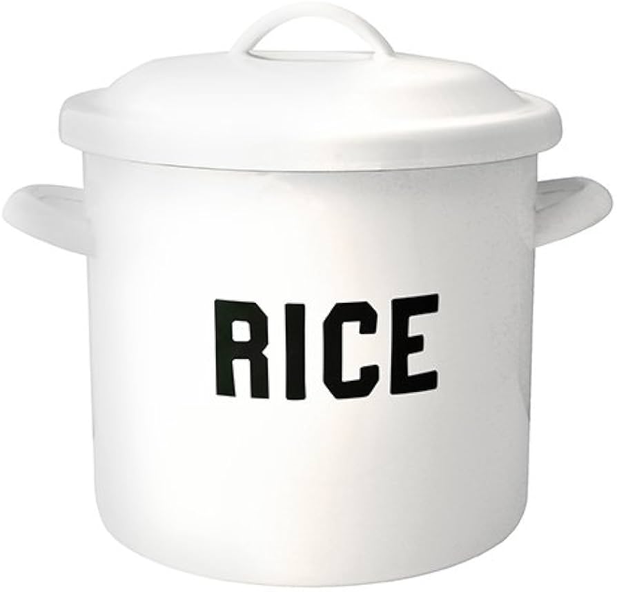 Amazon｜THE OLDE FARMHOUSE オールドファームハウス ホーロー 米びつ