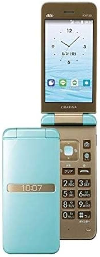 Amazon | au GRATINA KYOCERA 薄水色 KYF39 SFA ウスミズイロ 【SIM