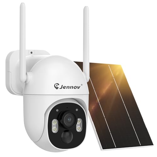 Amazon.co.jp: Jennov 防犯カメラ 屋外 ソーラー 400万画素 単品利用可