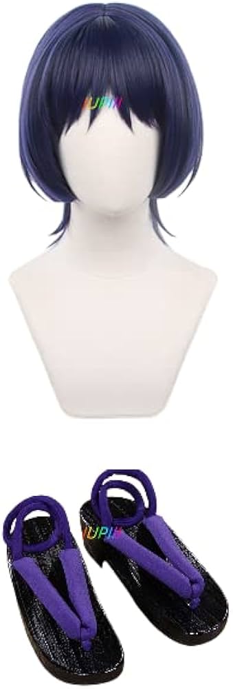 Amazon.co.jp: 原神 スカラマシュ 放浪者 散兵ウィッグ、靴付き