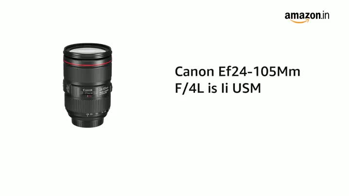 Canon Ef24-105Mm F/4L is Ii USM Lens (Black) : Amazon.in: Electronics