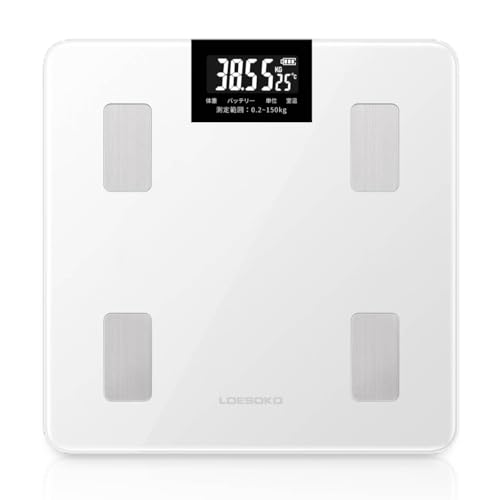 Amazon.co.jp: 体重計 体組成計 体脂肪 健康管理 体重管理 強化ガラス