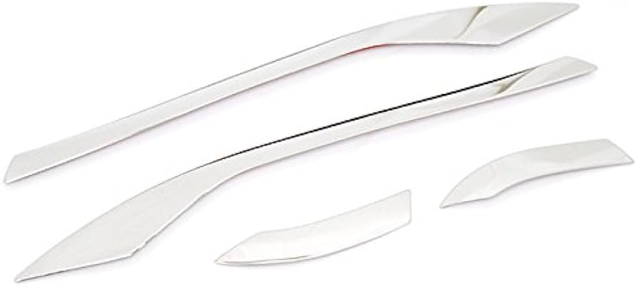 Amazon | プリウス 50 系 ヘッドライトガーニッシュ 4P ステンレス