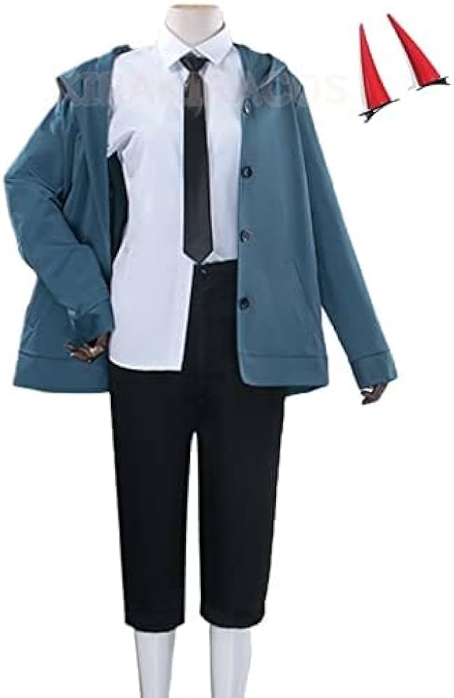 Amazon.co.jp: チェンソーマン パワー コスプレ衣装 フルセット 髪飾り