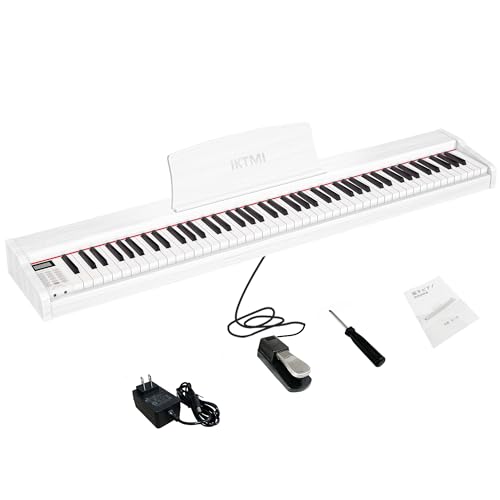 ホワイト電子ピアノ 88鍵盤 ホワイト電子ピアノ 88鍵 電子ピアノ88鍵