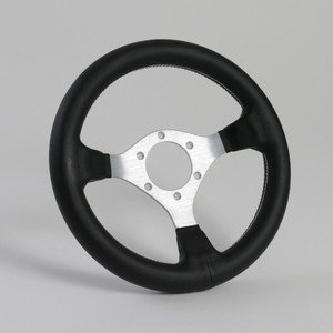 Amazon | ステアリング 28Φ PVCレザー シルバースポーク