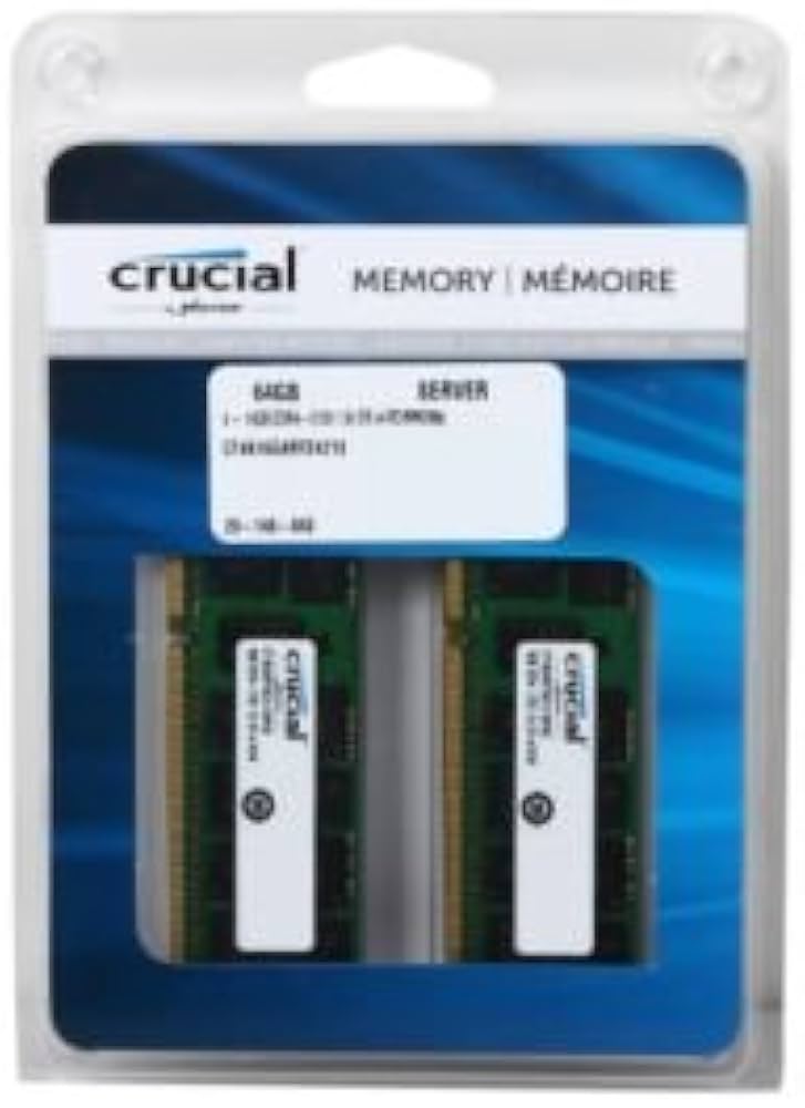 Amazon.co.jp: Crucial 64GB (4 x 16GB) 288ピン DDR4 SDRAM ECC