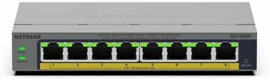 Amazon.com: Netgear Business GS108EP Ethernet Switch : Electronics