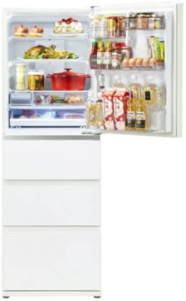 Amazon.co.jp: AQUA AQR-VZ43K(W) 4ドア冷蔵庫(430L・右開き) クリア