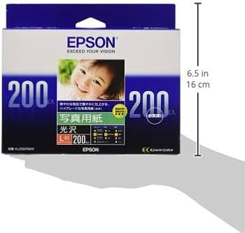 Amazon | エプソン EPSON 写真用紙[光沢] L判 200枚 KL200PSKR