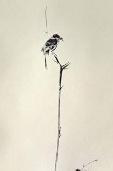 Amazon.co.jp: 掛軸 宮本武蔵 複製画枯木鳴鵙（枯木にもず）(掛け軸 尺