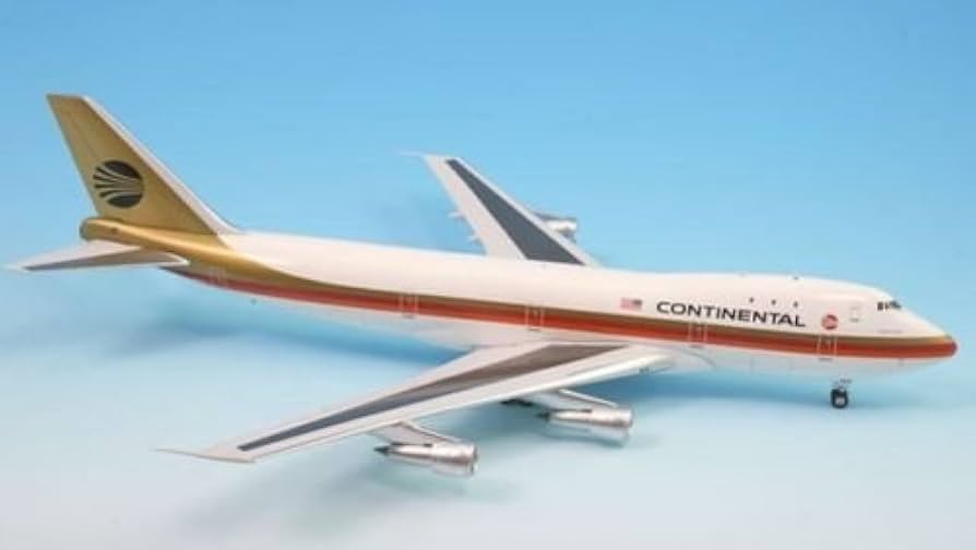 Amazon.com: Continental Black Meatball Boeing 747-100 Airplane
