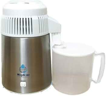 Amazon | 蒸留水器（白・本体ステンレス） 新型ポリ容器付き 「メガ