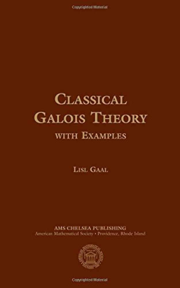 Amazon.com: Classical Galois Theory, With Examples: 9780821813751
