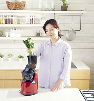 Amazon | クビンス ホールスロージューサー EVO-800レッド | Kuvings