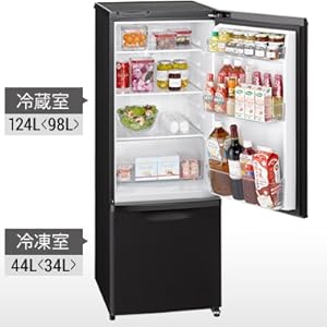 Amazon.co.jp: パナソニック 冷蔵庫 2ドア 168L マットビターブラウン