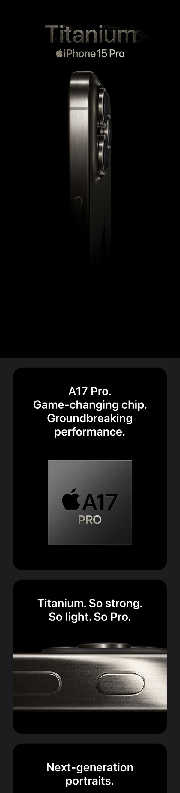 Apple iPhone 15 Pro (128 GB) - Black Titanium : Amazon.co.uk