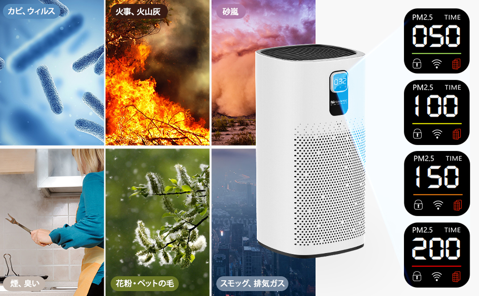 Amazon.co.jp: Proscenic (プロセニック）A9空気清浄機 アプリ操作