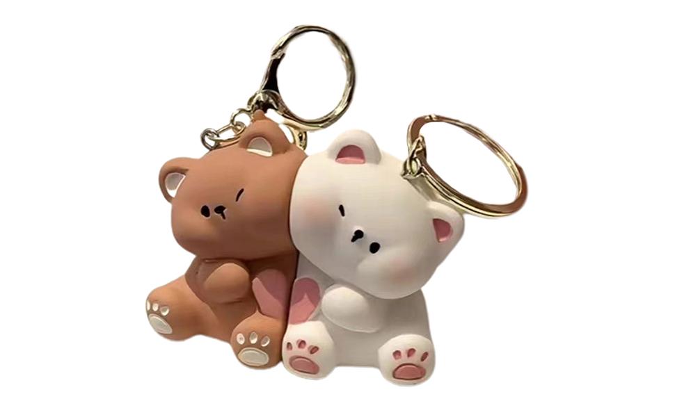 Amazon.co.jp: [Setauoo] カップル用おそろいのキーホルダー、クマの