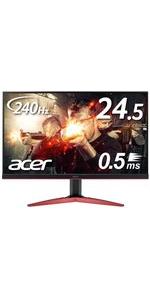 Amazon.co.jp: Acer ゲーミングモニター SigmaLine 24.5インチ