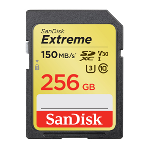 Amazon.com: SanDisk 256GB Extreme SDXC UHS-I Memory Card - 150MB/s