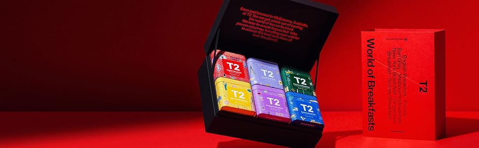 T2 Tea World of Breakfast Black Tea Gift Pack - Limited Edition