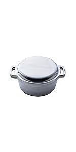 Amazon.co.jp: HALムスイ KING無水鍋(R)20 両手鍋 20cm 無水調理 1鍋8