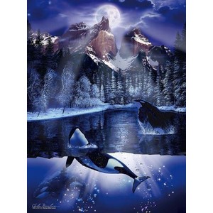 Amazon | 500ピース ジグソーパズル ラッセン オルカ イヴII 【光る