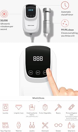 Amazon.co.jp: 【日本正規品】SONIC SOAK ソニックソーク 超音波洗浄器