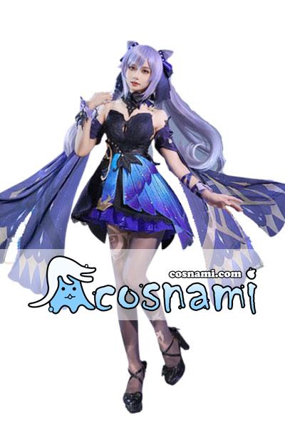 三分妄想 原神 Genshin 刻晴スキン 霓裾の舞 コスプレ衣装