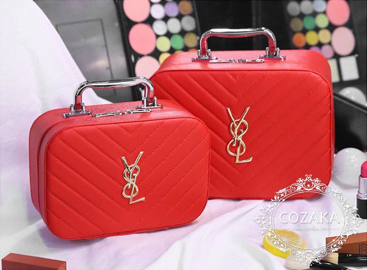 イヴサンローラン 鏡付き 化粧箱 コスメボックス 可愛い 小物入れ ysl