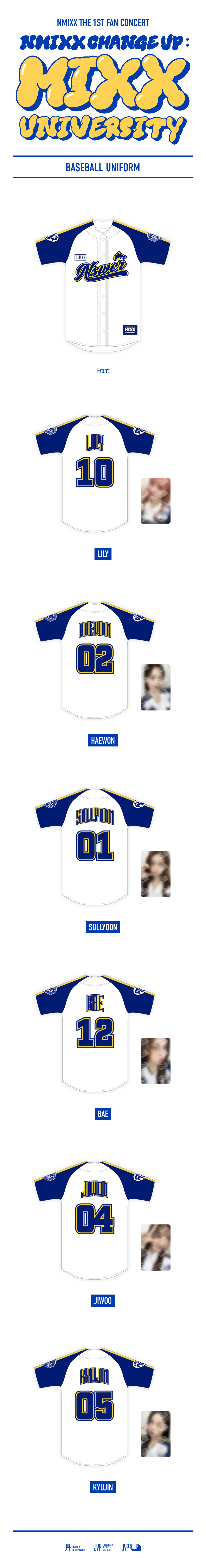 NMIXX BASEBALL UNIFORM - MIXX UNIVERSITY | JYP SHOP