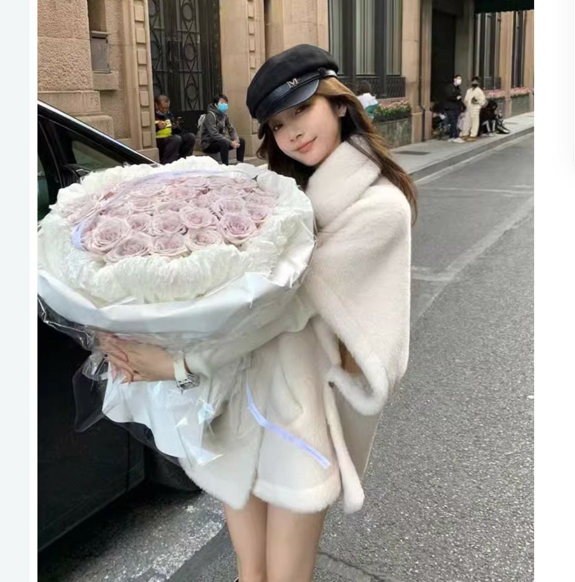 一部即納 7color WOOL ALPACA ケープ ポンチョ コート | LiLiRena