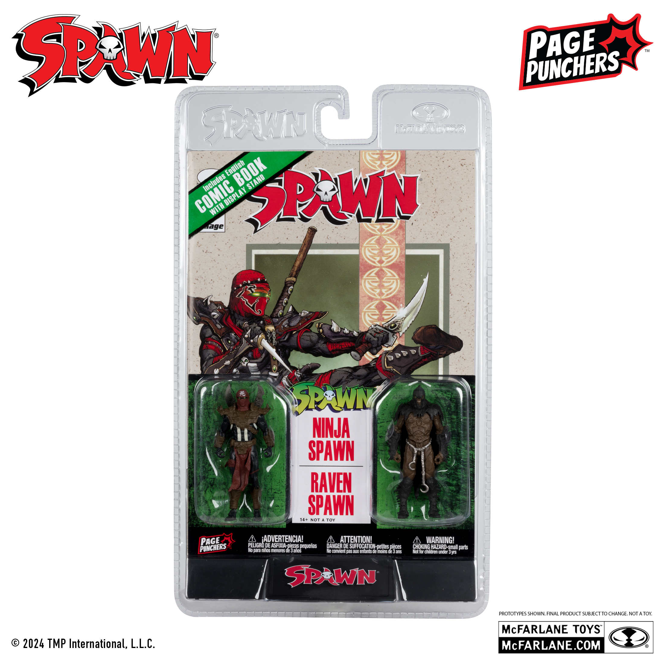 Ninja Spawn and Raven Spawn 3″ Figure 2pk (Page Punchers)