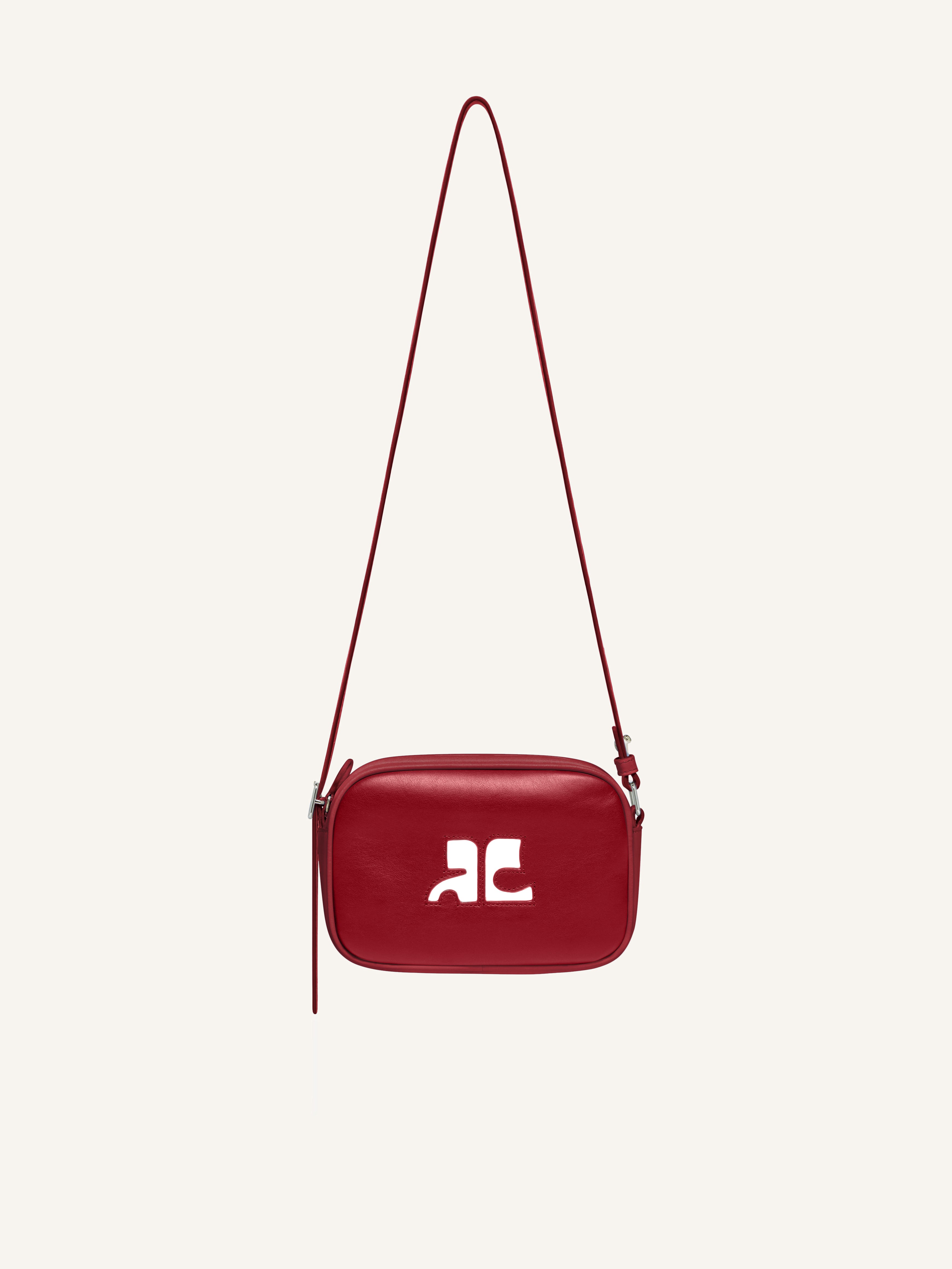 REEDITION LEATHER CAMERA BAG - courrèges