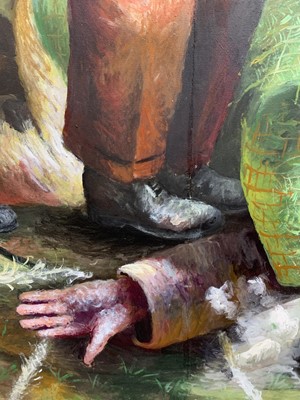 Lot 104 - AN UNTITLED OIL BY STEVEN CAMPBELL