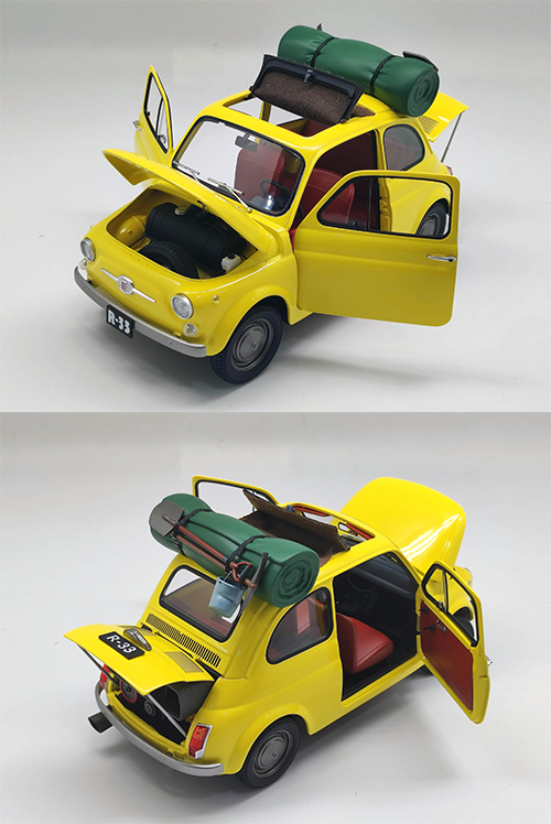 再入荷】ルパン三世 カリオストロの城/ フィアット500 1/12 ミニチュア