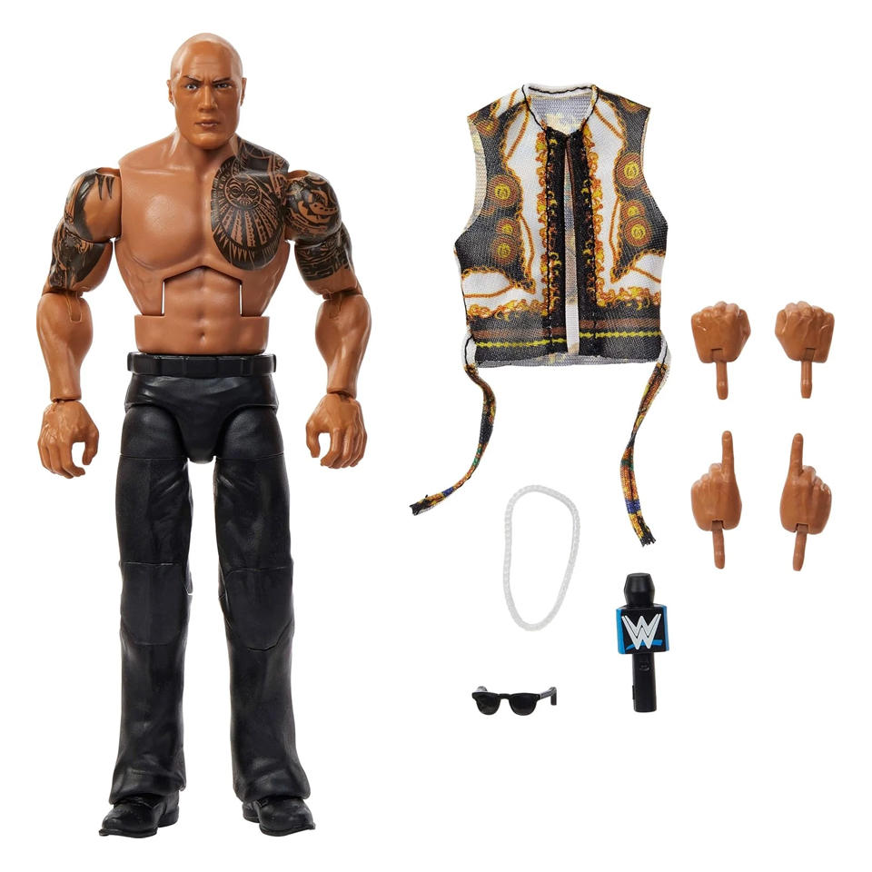 WWE エリートコレクション/ ザ・ロック 6インチ アクションフィギュア