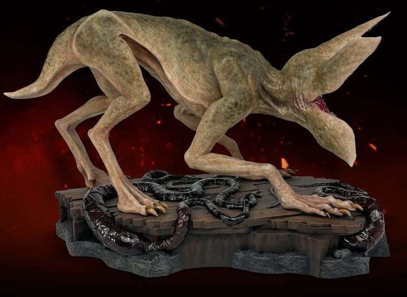 ストレンジャーシングス 未知の世界: デモドッグ 1/4 スタチュー