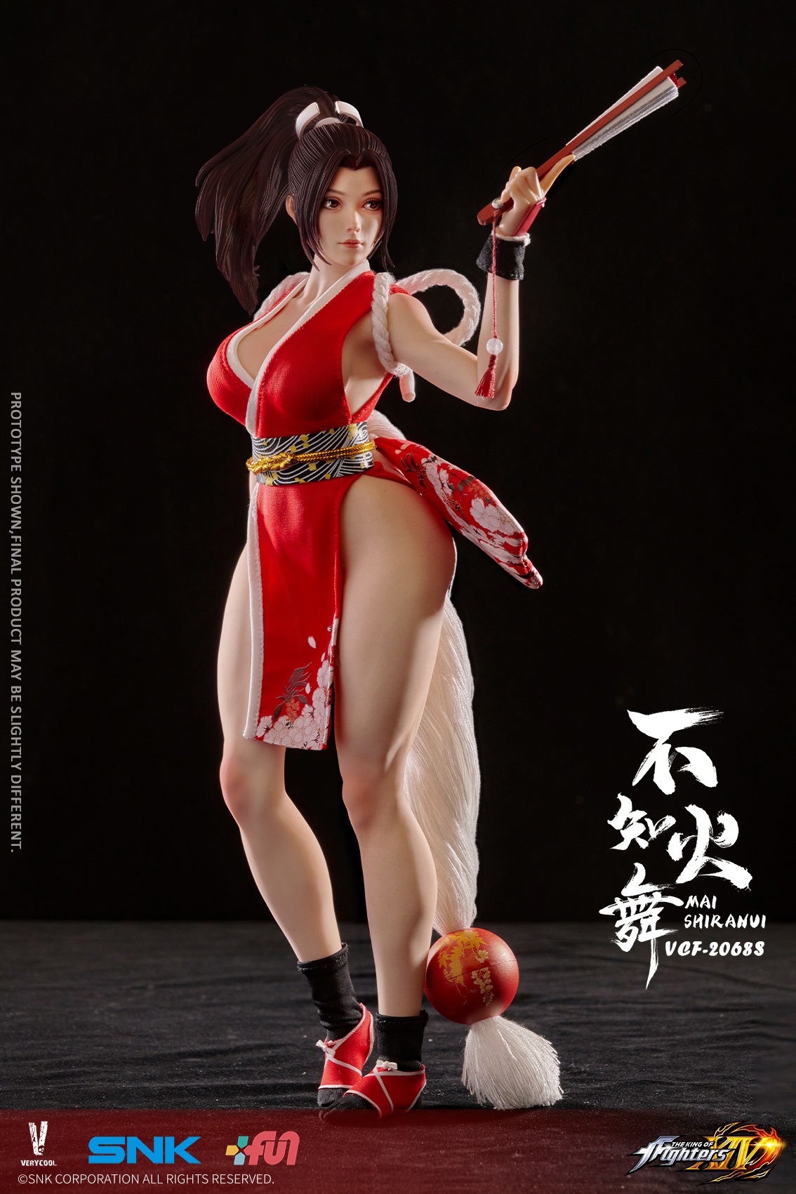 King of Fighters XIV/ 不知火舞 1/6 アクションフィギュア 前髪