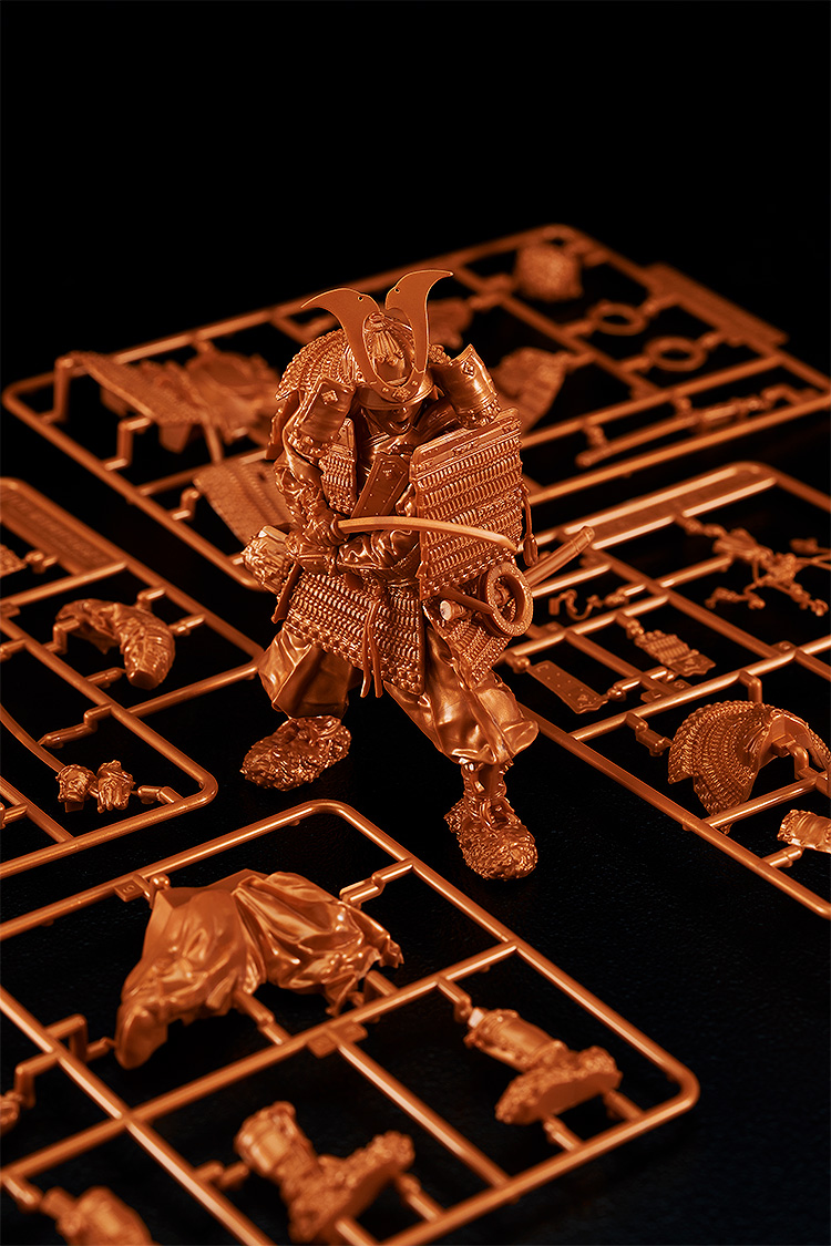 PLAMAX/ 鎌倉時代の鎧武者 1/12 プラモデルキット 赤銅の装 Copper