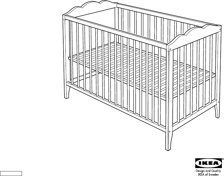 説明書 イケア HENSVIK 折り畳み式ベッド