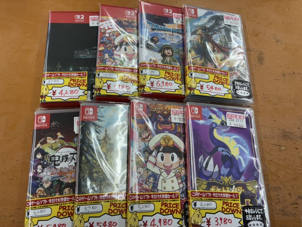 鈴鹿店】🎮ゲームより🎮 Switch／Switch2ソフト プライスダウン追加