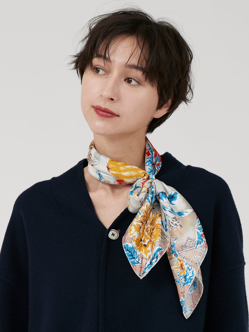 シルクスカーフ65＞オランジュリーガーデン – manipuri